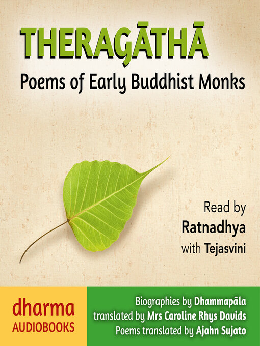 Cover image for Theragatha